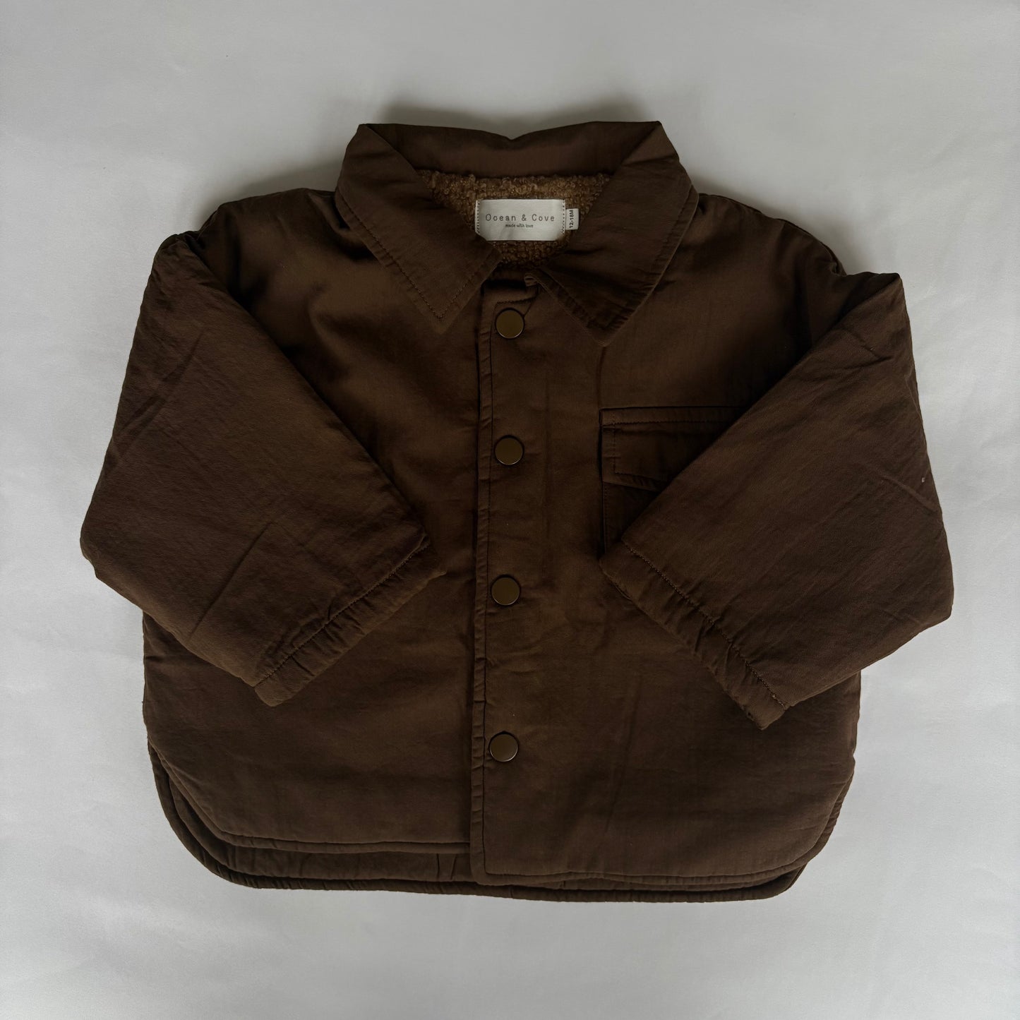 Brown Sherpa Lined Jacket 12-18 months