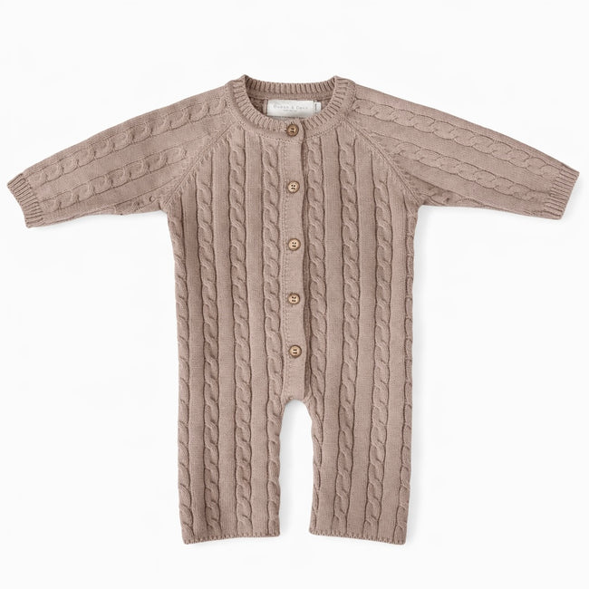 Cable Knitted Romper