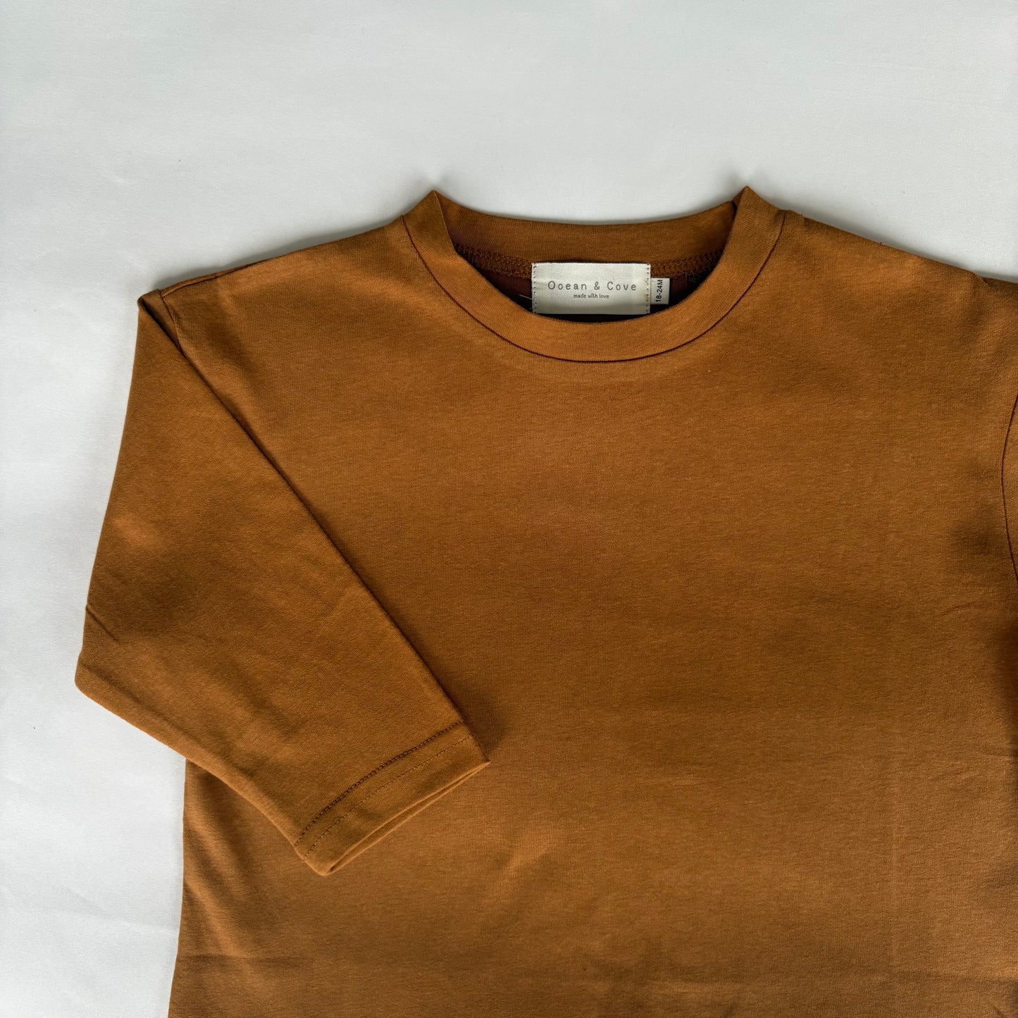 Burnt Orange Cotton Long sleeve Top 18-24 months