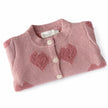 Heart Fluffy Pink Cardigan