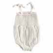 Organic Cotton Tie Strap Muslin Romper