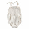 Organic Cotton Tie Strap Muslin Romper