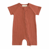 Sample Sale - Organic Cotton Ribbed Zip Rompers (various sizes)