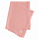 Organic Cotton Pointelle Baby Blanket