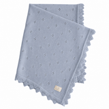 Organic Cotton Pointelle Baby Blanket