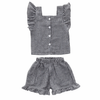 Ruffled Top and Shorts Co-ord