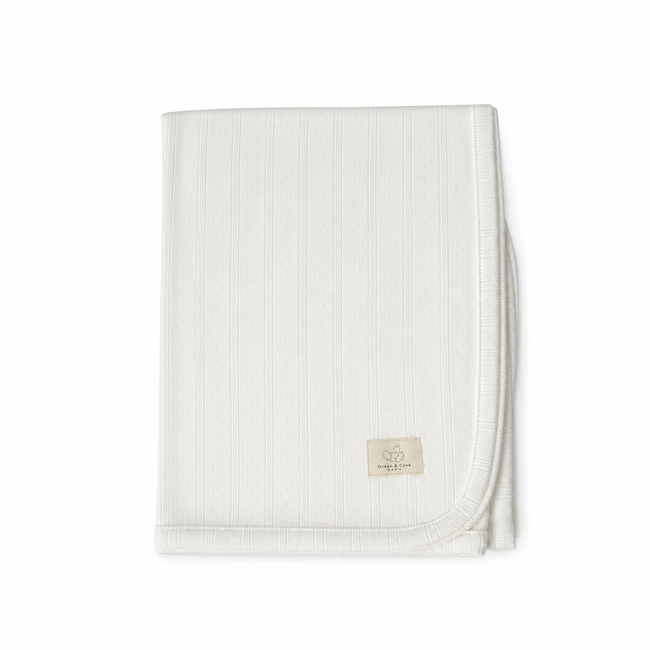 Organic Cotton Breathable Pointelle Baby Blanket
