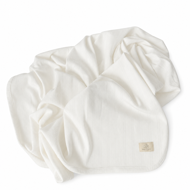Organic Cotton Breathable Pointelle Baby Blanket
