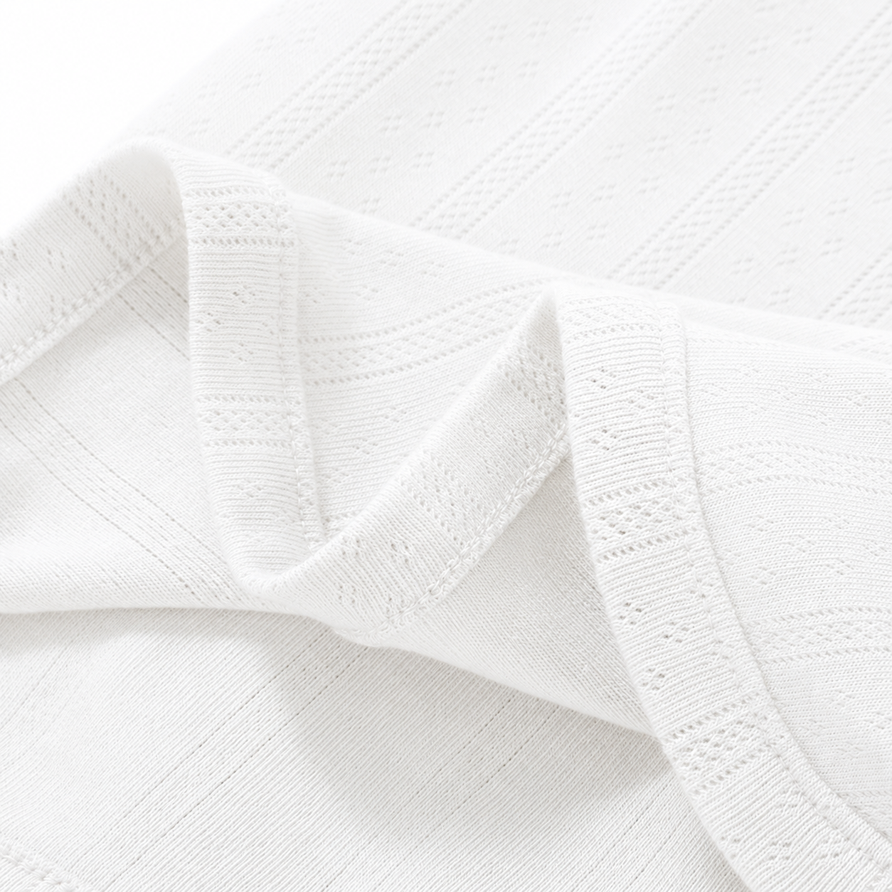 Organic Cotton Breathable Pointelle Baby Blanket