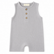 Sample Sale - Grey Muslin Romper (6-12 months)