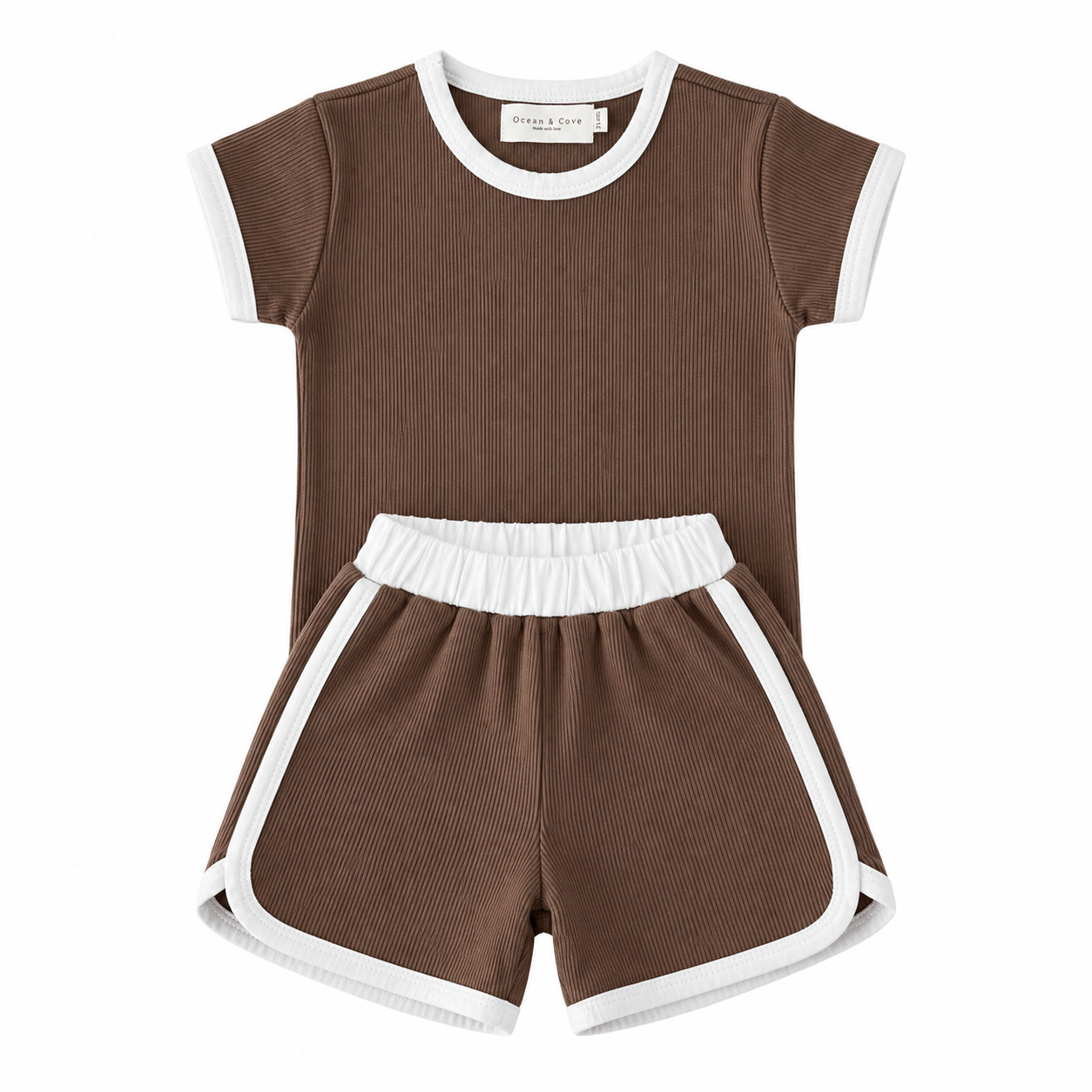 Sample Sale - Brown Top & Short Set (6-12 months)