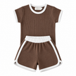 Sample Sale - Brown Top & Short Set (6-12 months)