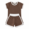 Sample Sale - Brown Top & Short Set (6-12 months)