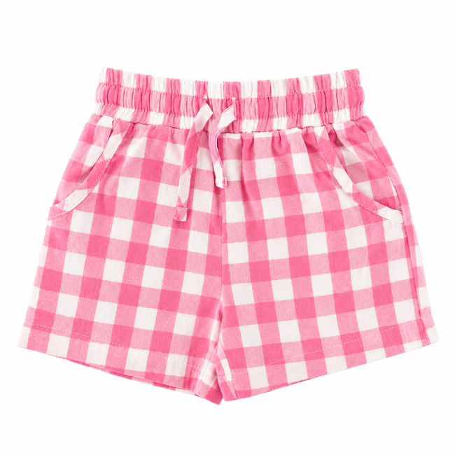 Sample Sale - Pink Gingham Shorts (6-12 months)