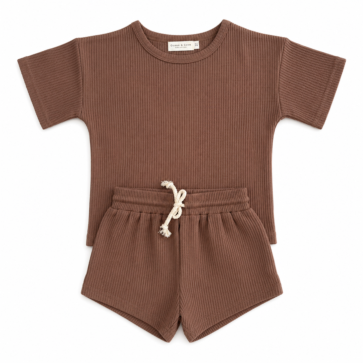 Waffle Top and Shorts Set