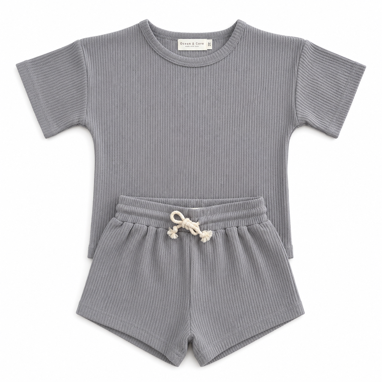 Waffle Top and Shorts Set