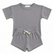 Waffle Top and Shorts Set