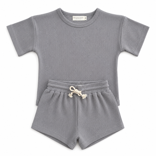 Waffle Top and Shorts Set