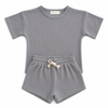 Waffle Top and Shorts Set