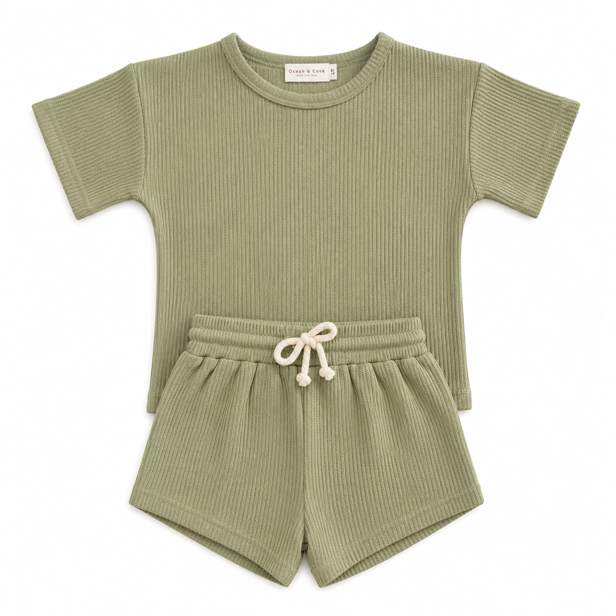Waffle Top and Shorts Set