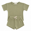Waffle Top and Shorts Set