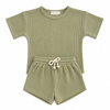 Waffle Top and Shorts Set