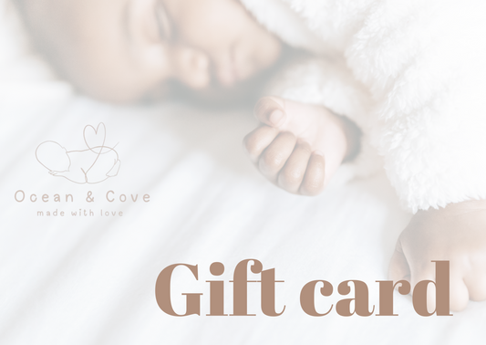 Ocean & Cove baby shower gift card for new parents