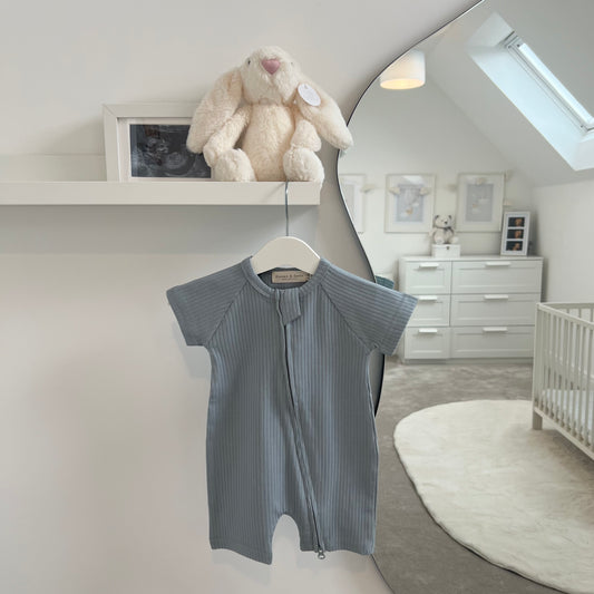 Zip Romper Baby Blue 1 